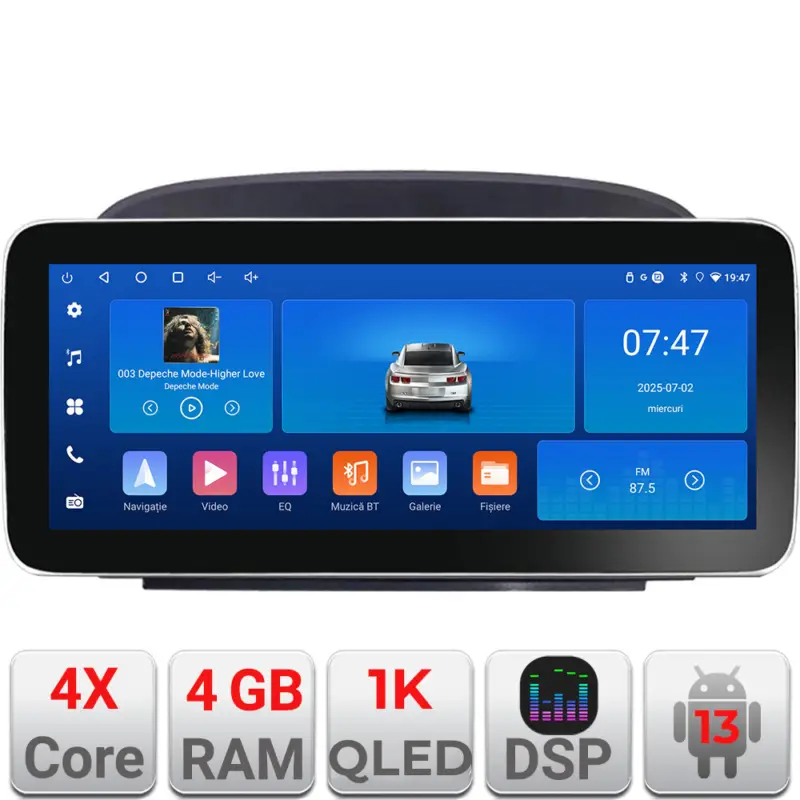 Navigație Android Mercedes SL W230 2004-2011, 12.3 inch, 4GB RAM, 64GB Retur ușor