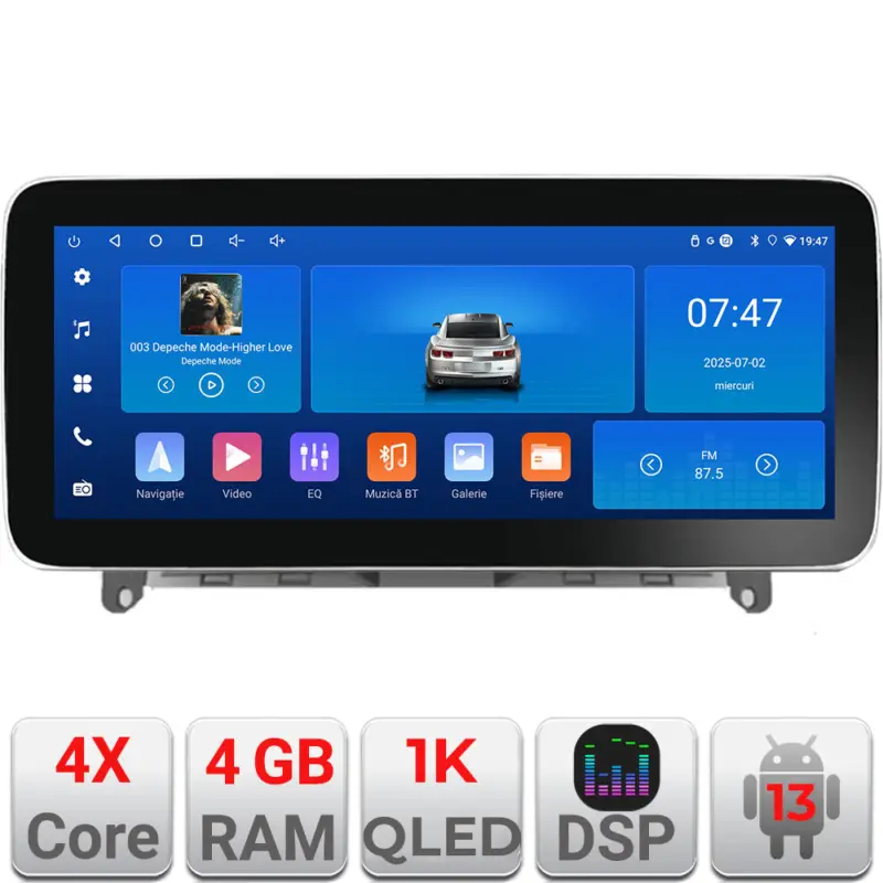 Navigatie Android Mercedes W204 2008-2012, 12.3 inch, 4GB+64GB, WiFi 5GHz Cumpărături sigure