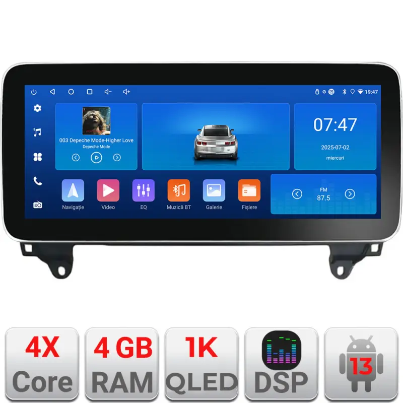 Ofertă limitată Navigație Mercedes ML W166 NTG4.5 Edotec 12.3 inch Android 4GB+64GB