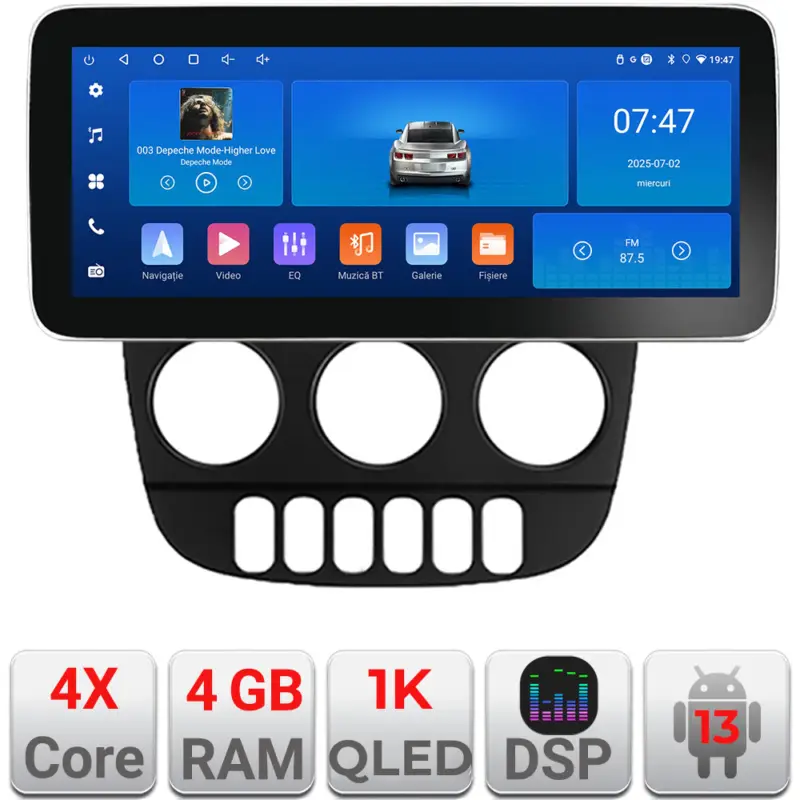 Navigație Android Mercedes ML W163 1998-2005, 12.3 inch, 4GB+64GB Reducere de preț