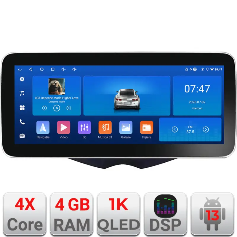 Expediere rapidă Navigatie Android Hyundai Veloster 2010-2018, 12.3 inch, 4GB RAM, 64GB