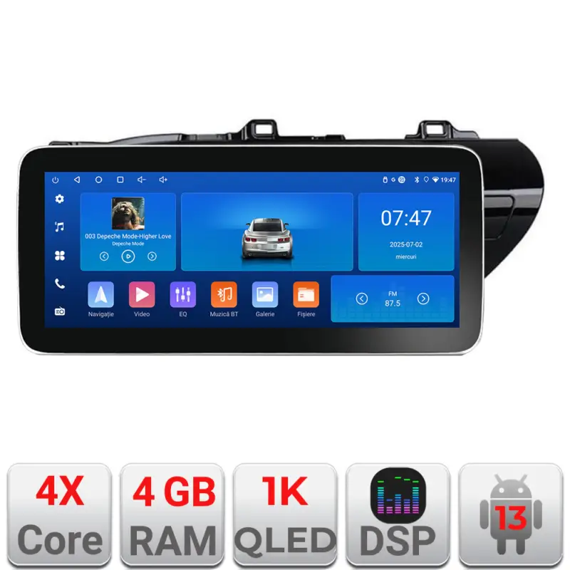 Navigatie Android Toyota Hilux 2016+ Edotec 12.3 inch 4GB RAM 64GB Ofertă de sezon