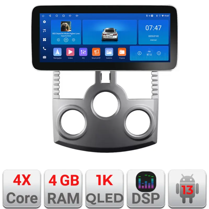 Plată sigură Navigație Android Daihatsu Terios 2006-2016, 12.3 inch, 4GB+64GB
