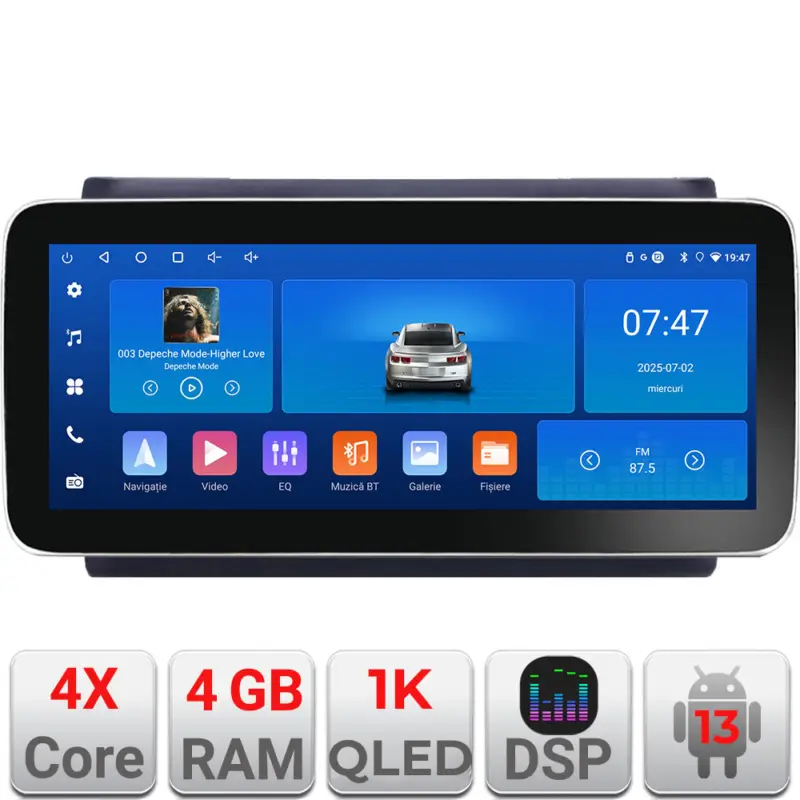 Reducere extra Navigatie Fiat Stilo Edotec 12.3 inch, Android 13, 4GB RAM, 64GB