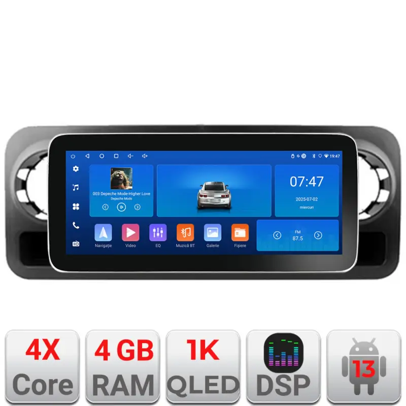 Navigatie Android Mercedes Sprinter 2018+ Edotec 12.3 inch 4GB RAM 64GB Livrare rapidă