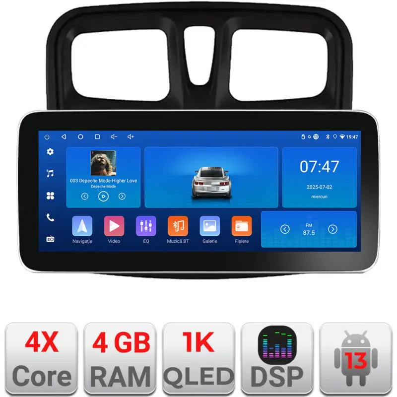 Navigatie Dacia Sandero 2012-2020 Edotec 12.3 inch Android 13 4GB+64GB Reducere specială