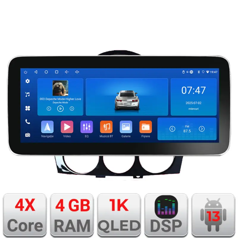 Navigație Mazda RX-8 2008-2011 Edotec 12.3 inch Android 4GB+64GB Cumpărături sigure