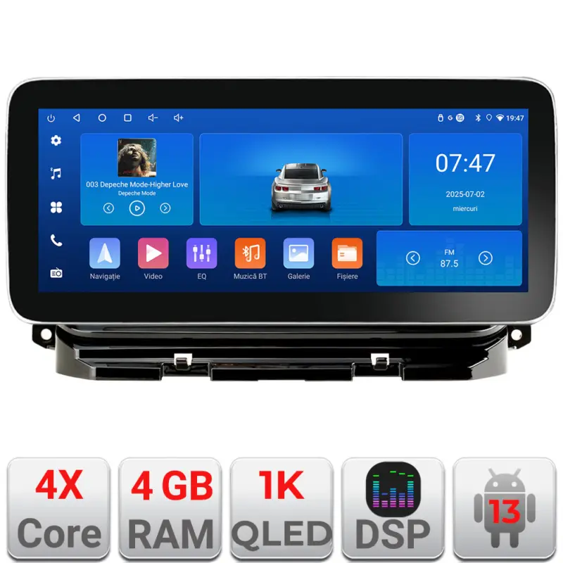 Plată securizată Navigație Android Skoda Octavia 4 2020-2024, 12.3 inch, 4GB+64GB