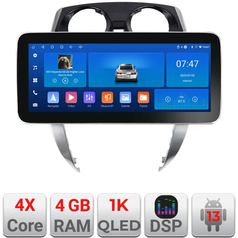 Cumpără acum Navigație Nissan Note 2012-2019 Edotec 12.3 inch Android 13, 4GB+64GB