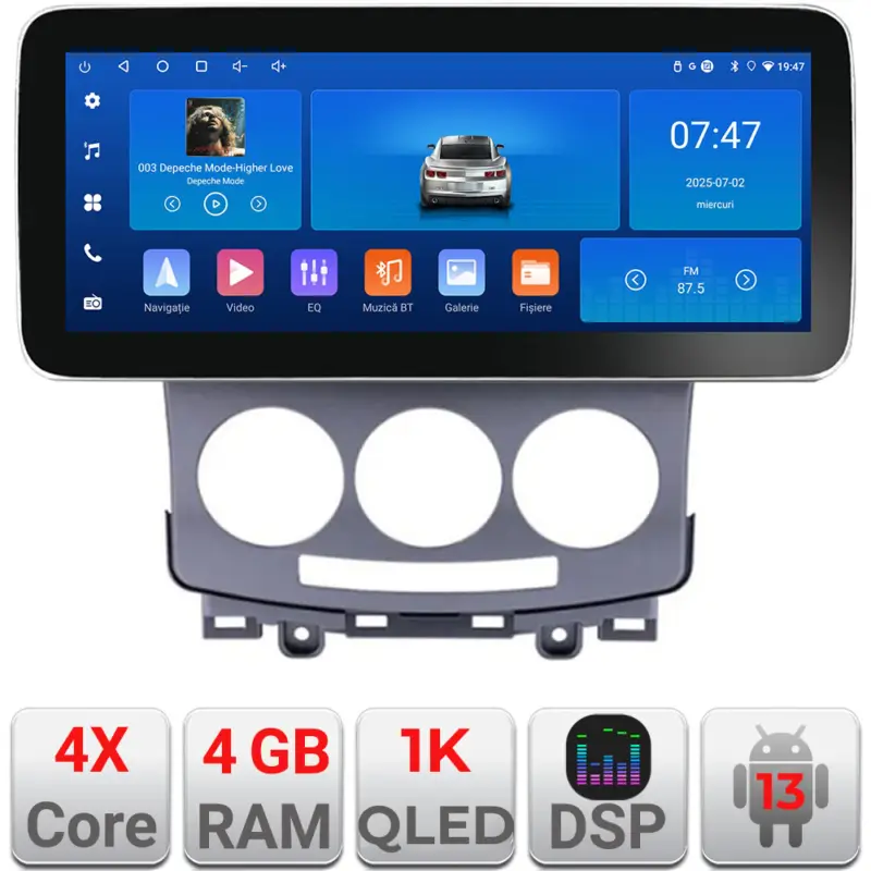 Navigație Mazda 5 2005-2010 Edotec 12.3 inch Android 4GB+64GB Livrare rapidă
