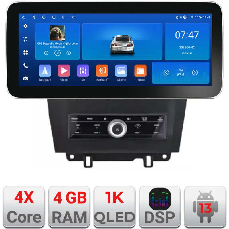 Navigație Android Ford Mustang 2009-2014, 12.3 inch, 4GB RAM, 64GB Cumpără acum
