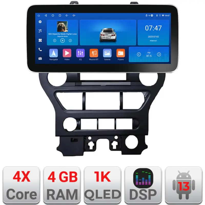 Navigatie Android Ford Mustang 2015-2020, 12.3 inch, 4GB RAM, 64GB Comandă acum