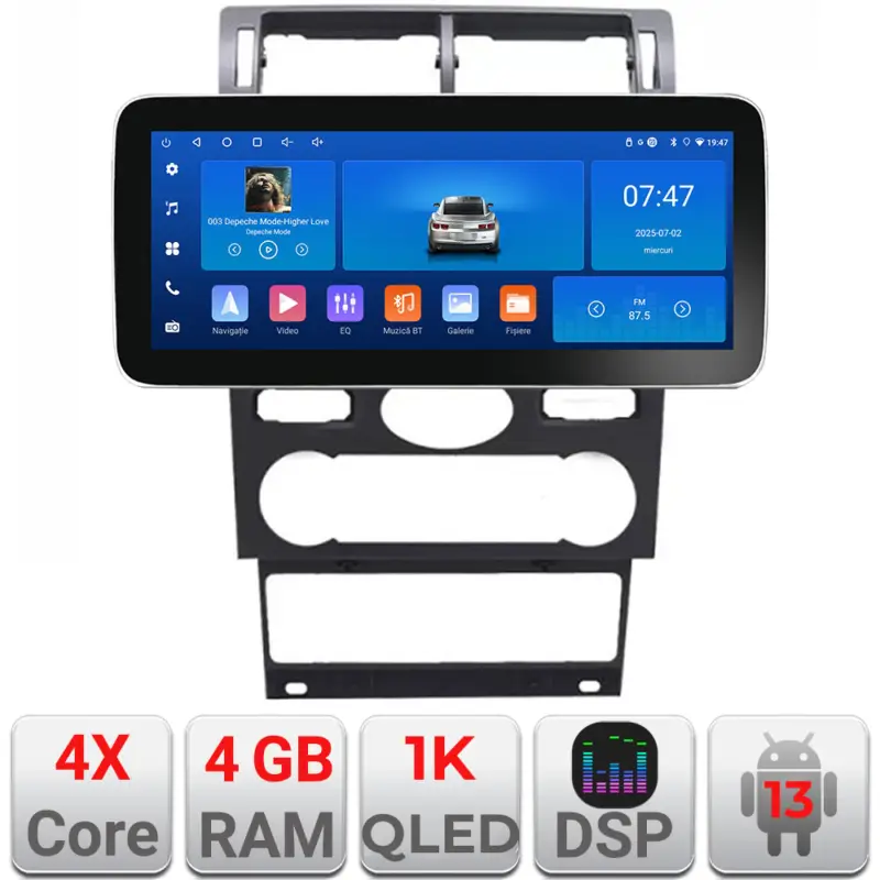 Preferatul clienților Navigatie Ford Mondeo 2004-2007 Edotec 12.3 inch Android 13, 4GB+64GB