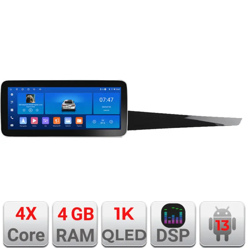 Livrare expres Navigație Android Renault Laguna 3 Edotec 12.3 inch 4GB RAM 64GB GPS