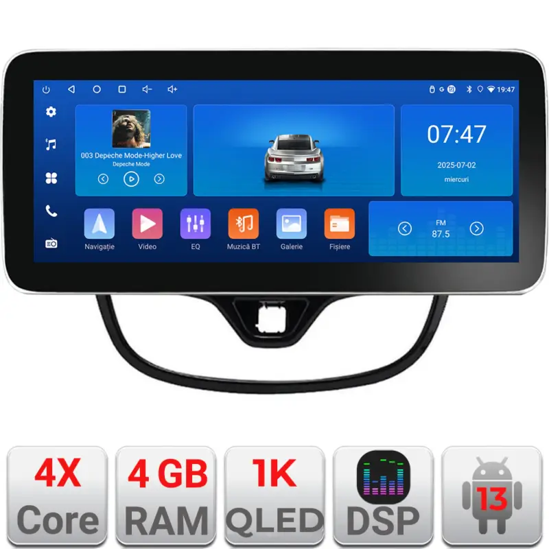 Navigație Opel Karl 2017+ Android 13, 12.3 inch, 4GB RAM, 64GB, WiFi Calitate înaltă