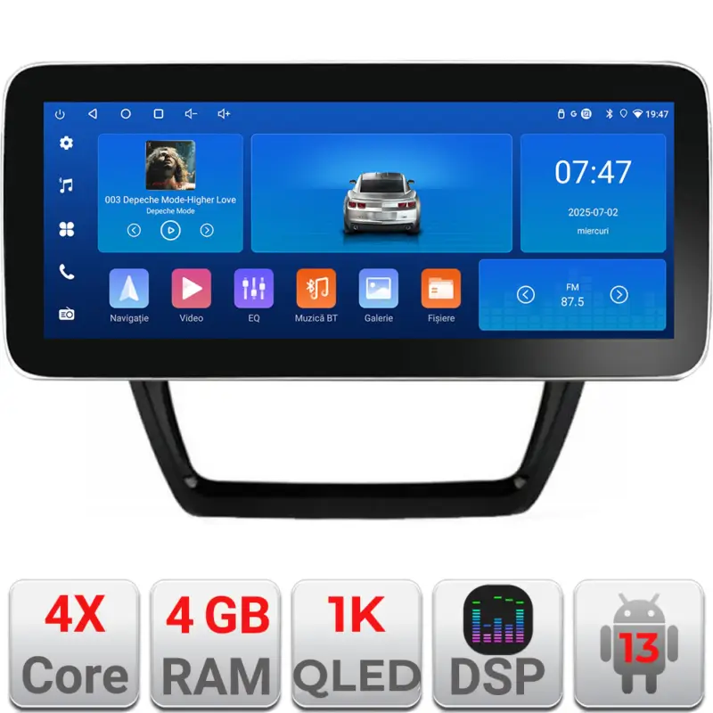 Navigație dedicată VW Jetta 2011-2018, 12.3 inch, Android 13, 4GB+64GB Nu rata