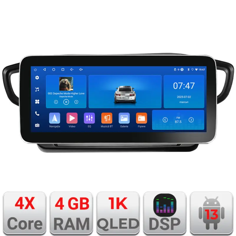 Calitate înaltă Navigație Android Hyundai Ioniq 2016-2020, 12.3 inch, 4GB+64GB, Edotec