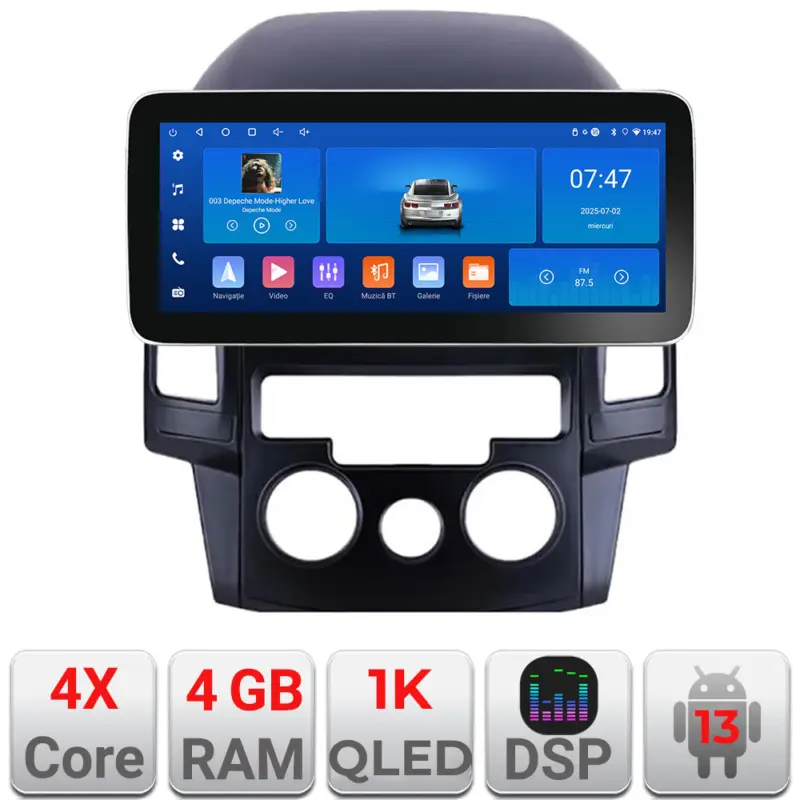 Navigatie Hyundai i30 2009-2012, 12.3 inch, Android, 4GB+64GB, WiFi, GPS Cel mai bun preț
