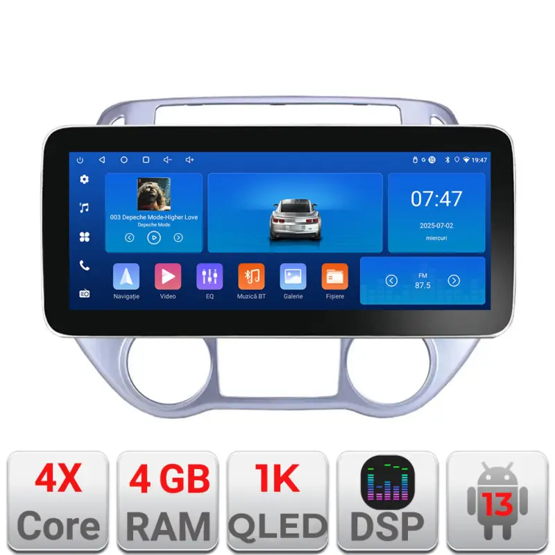 Navigație Hyundai i20 2011-2014 Android 13, 12.3 inch, 4GB+64GB Transport gratuit