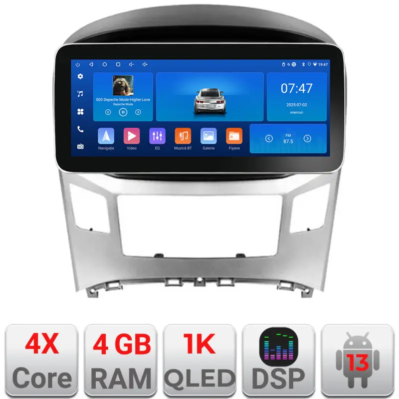 Navigatie Android Hyundai H1 Starex 2016+ 12.3 inch 4GB RAM 64GB GPS Ieftin