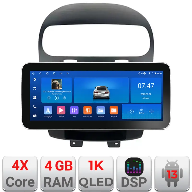 Navigatie Android 12.3 inch Fiat Freemont Dodge Journey 2012-2019 4GB+64GB Cumpără online