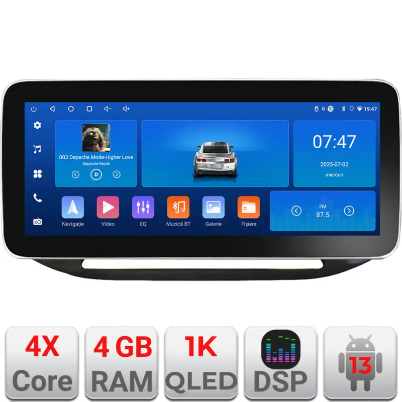 Preferatul clienților Navigație Fiat Doblo 2015-2018 Edotec 12.3 inch Android 4GB+64GB