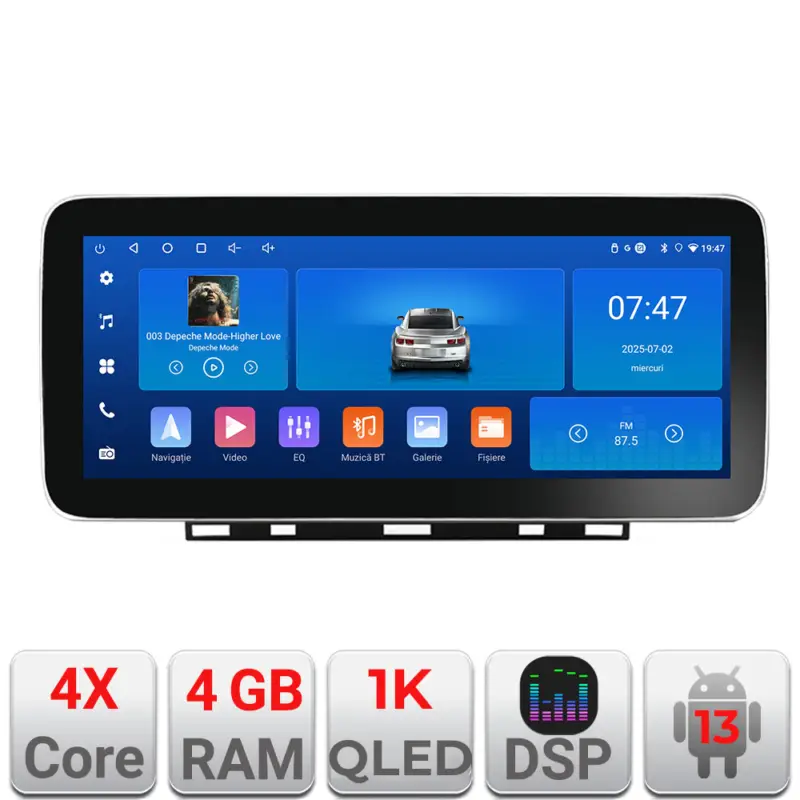 Navigatie Android Renault Clio 5, 12.3 inch Incell 1K, 4GB RAM, 64GB Comandă acum