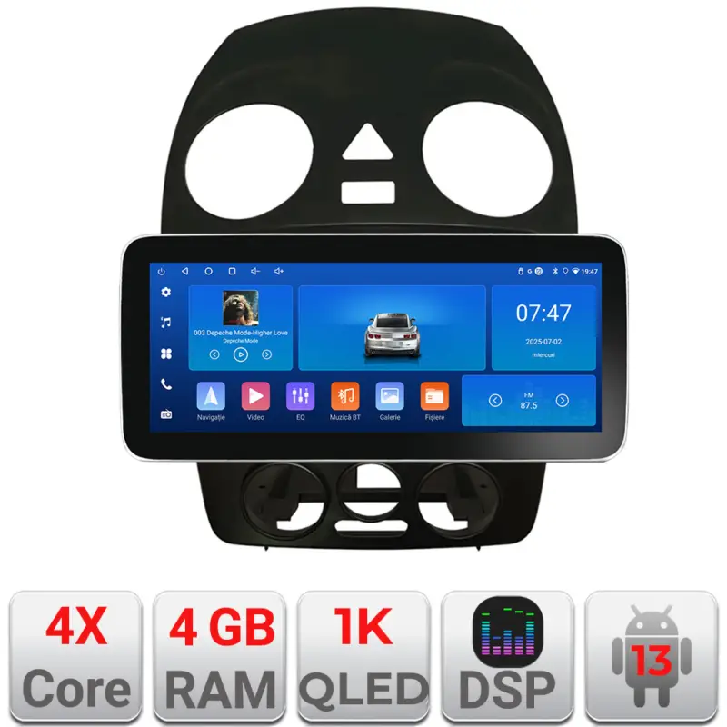 Ofertă Navigatie Android VW Beetle 2005-2010 Edotec 12.3 inch 4GB RAM 64GB GPS