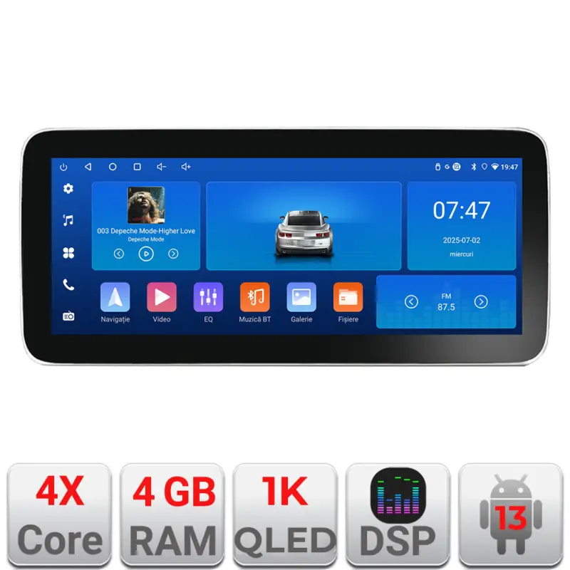 Navigatie Audi A4 B8/A5 2008-2016 Non-MMI, 12.3 inch, Android 13, 4GB+64GB Ofertă exclusivă