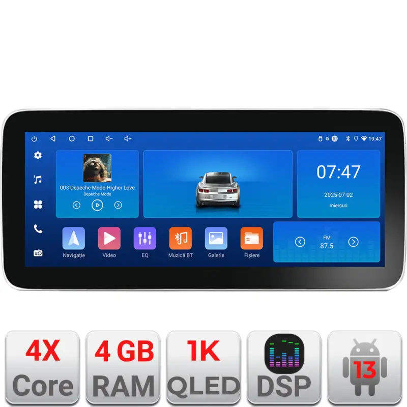 Navigație auto VW Edotec K-933, 12.3 inch, Android 13, 4+64GB, WiFi 5GHz Mai ieftin