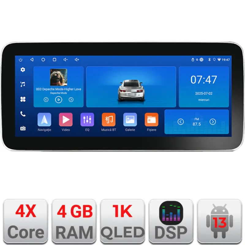 Preț mic Navigație Android Skoda Superb 3 2015-2017, 12.3 inch, 4GB RAM, 64GB