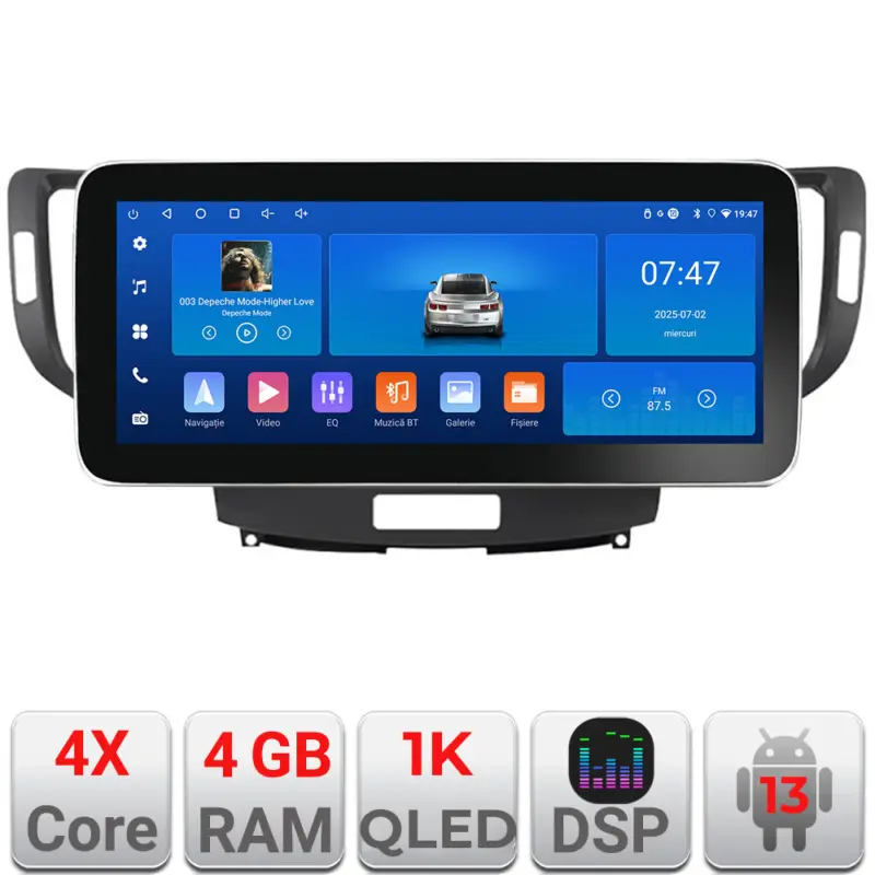 Calitate înaltă Navigatie Android Honda Accord 2008-2012, 12.3 inch, 4GB RAM, 64GB