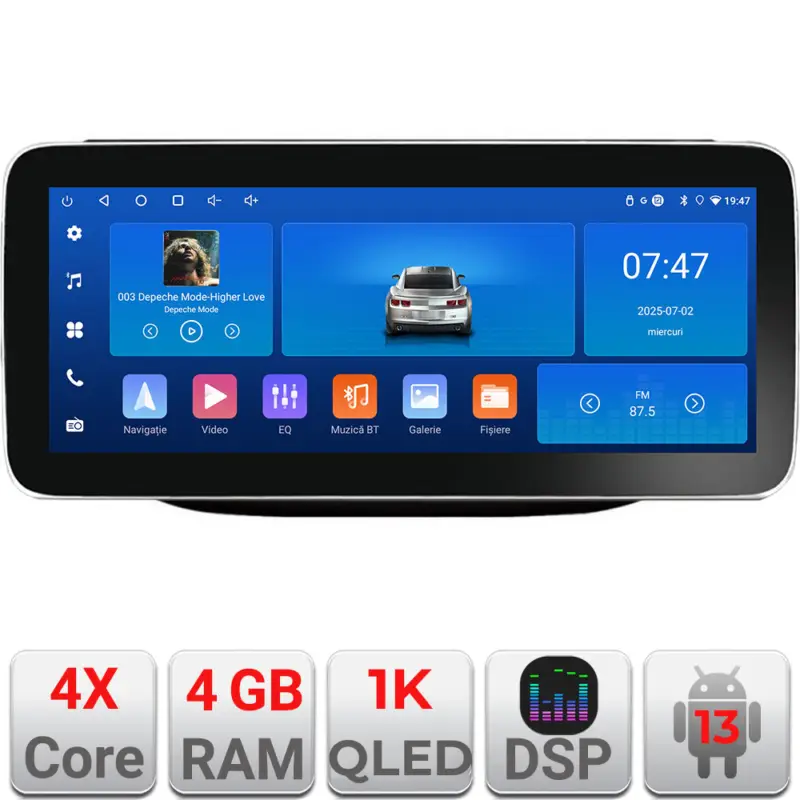 Navigație Android Jeep Compass 2017 cu ecran 12.3 inch, 4GB RAM și 64GB Ieftin