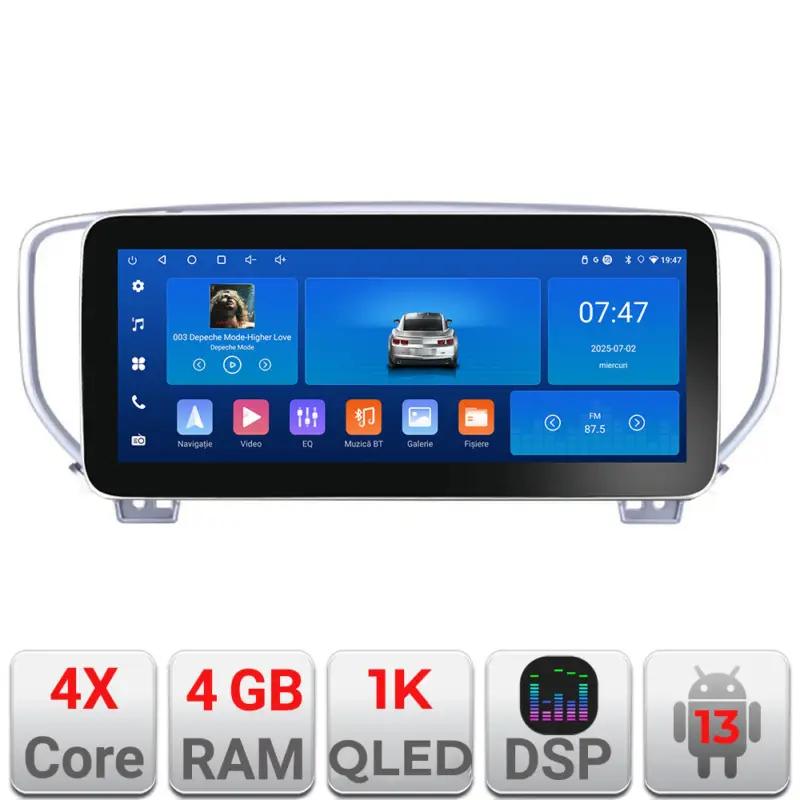 Navigație Android Kia Sportage 2015-2018, 12.3 inch Incell, 4GB+64GB Discount