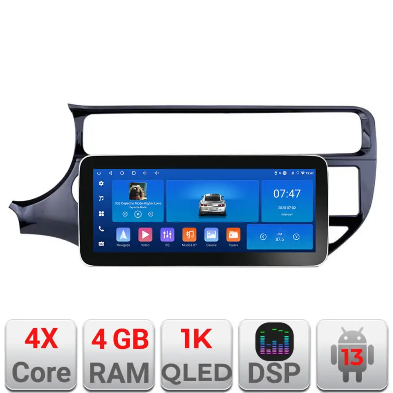 Reducere Navigatie Android Kia Rio 2014-2017, 12.3 inch, 4GB RAM, 64GB, WiFi