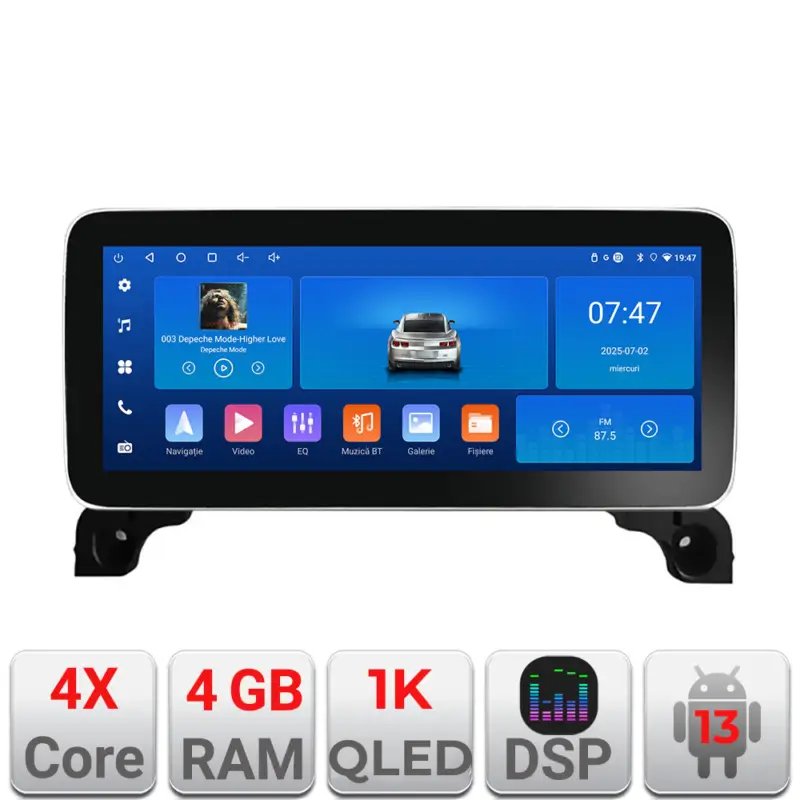 Transport gratuit Navigație Android Peugeot 5008 2016-2020, 12.3 inch, 4GB+64GB, 1K