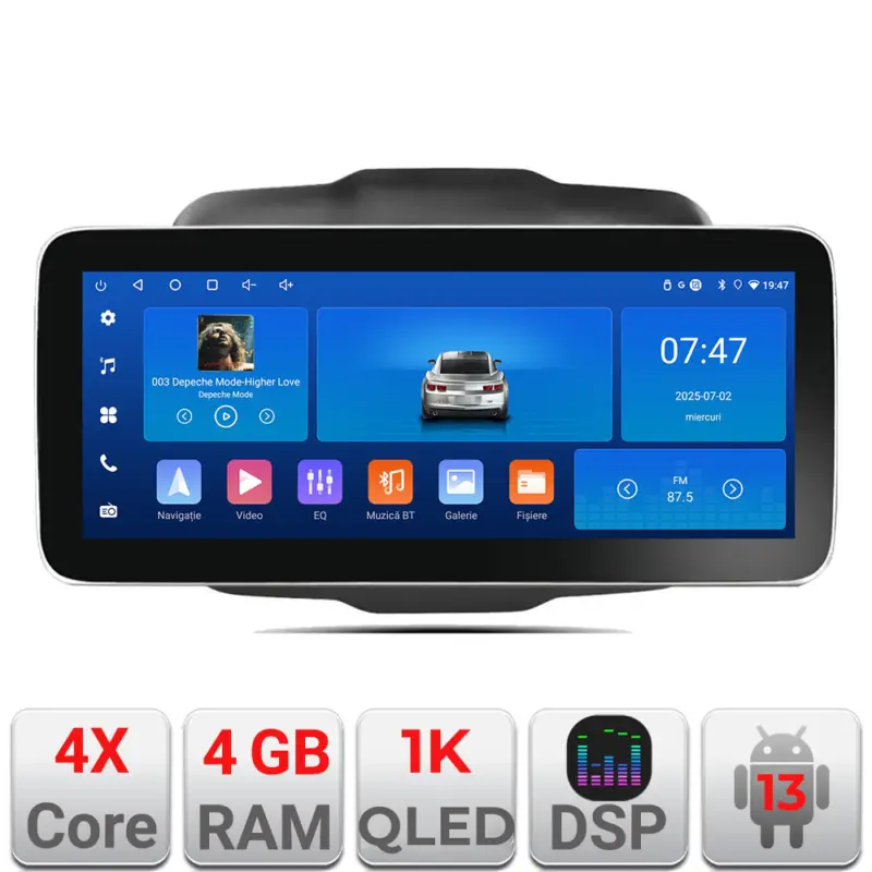 Popular Navigație Jeep Renegade 2015-2020 Edotec K-500, 12.3 inch, 4GB+64GB
