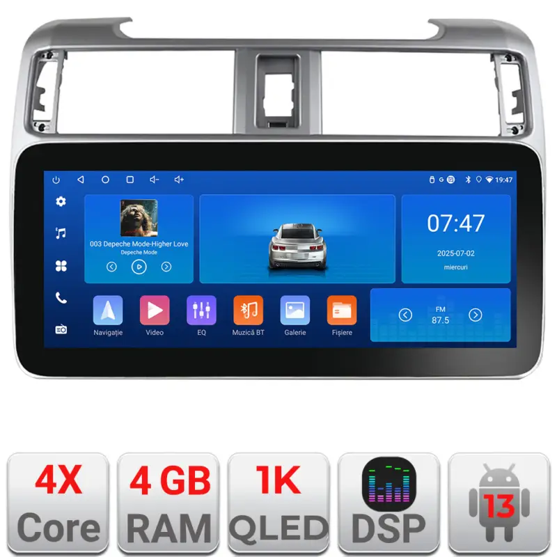 Navigatie Toyota 4Runner 2009-2019 Edotec 12.3 inch Android 4GB+64GB Transport gratuit