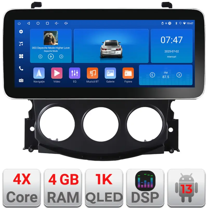 Doar azi Navigație Nissan 370Z 2008-2012 Edotec 12.3 inch Android 4GB+64GB