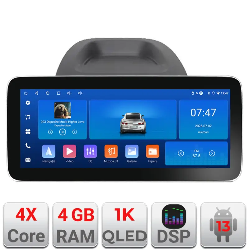 Navigație Ford Fiesta 2012-2018 Edotec 12.3 inch Android 13, 4GB+64GB Livrare expres