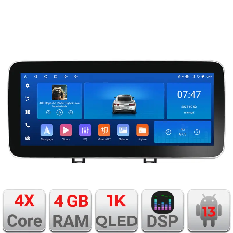 Navigație Android Kia Picanto 2016+ Edotec 12.3 inch 4GB RAM 64GB Cel mai vândut