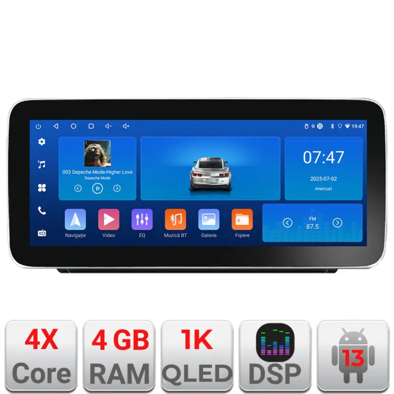 Lichidare de stoc Navigație Android Peugeot 2008 2020+ Edotec 12.3 inch 4GB+64GB