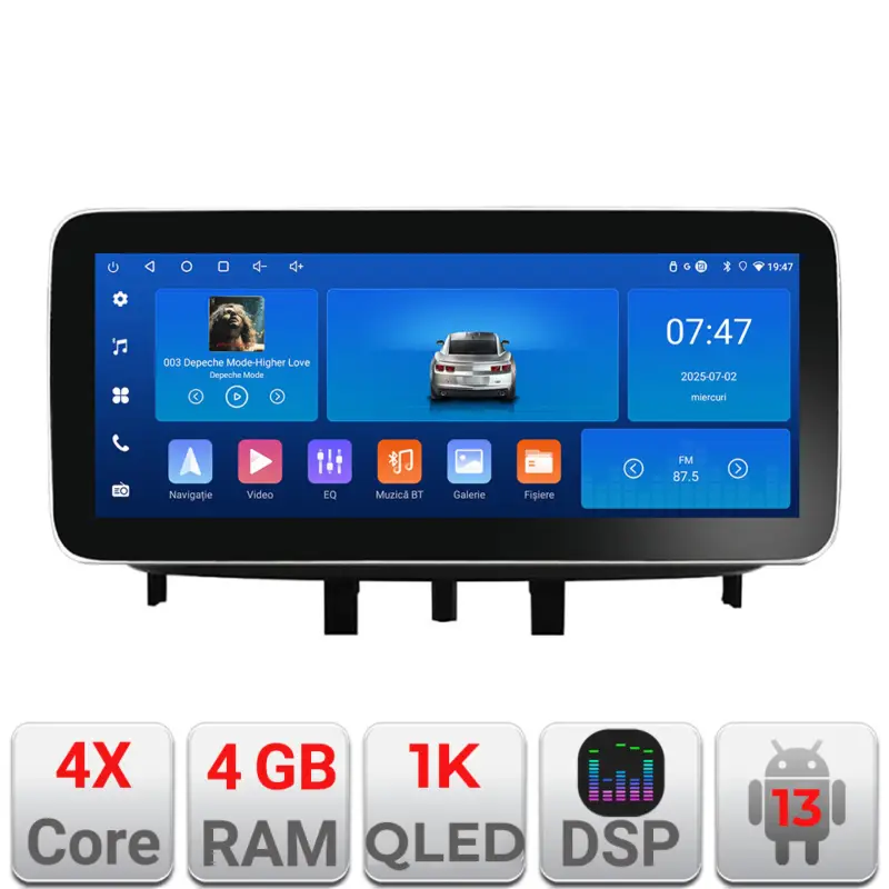 Nu rata Navigatie Android Renault Megane 3 si Fluence 12.3 inch 4GB+64GB