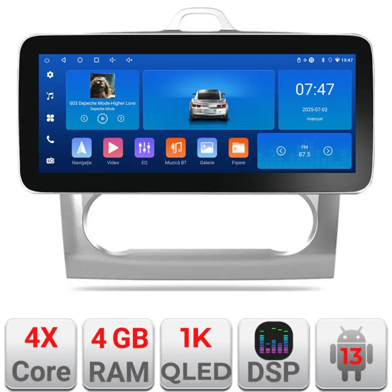 Ofertă Navigație Ford Focus 2004-2011 pentru climă automată, 12.3 inch, Android 13