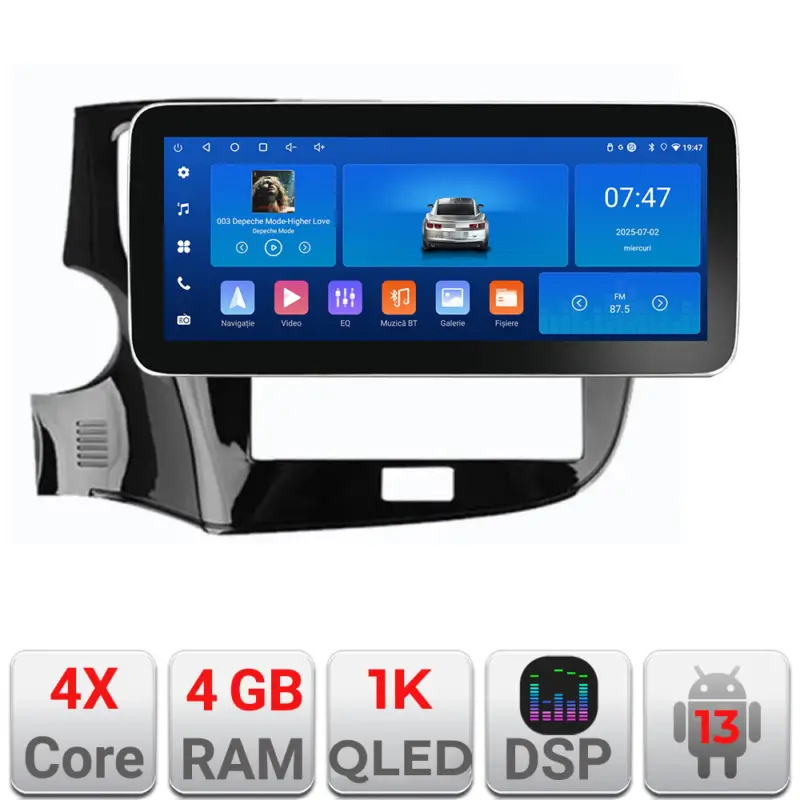 Super ofertă Navigație Android Mitsubishi Outlander 2020+ 12.3 inch 4GB+64GB GPS WiFi