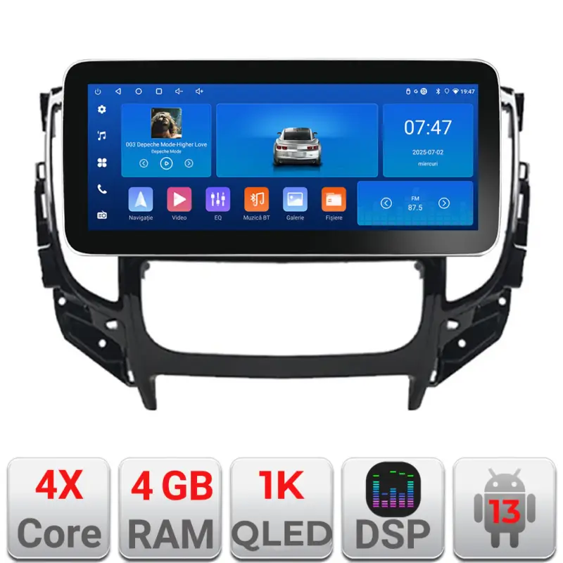 Discount Navigatie Android Mitsubishi L200 2014-2020 Edotec 12.3 inch 4GB+64GB