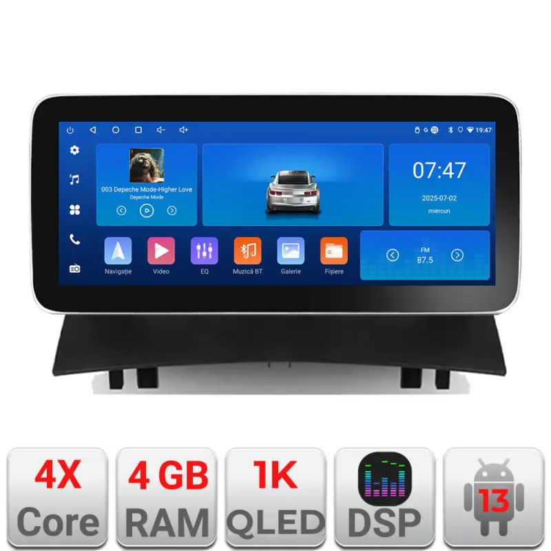 Navigatie Android Renault Megane 2 12.3 inch 4GB RAM 64GB WiFi GPS Promoție