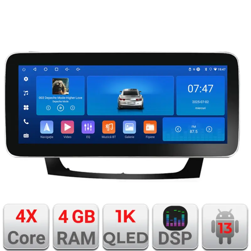 Disponibil imediat Navigație Mercedes W211 W219 Edotec 12.3 inch Android 4GB+64GB
