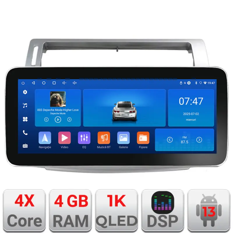 Retur gratuit Navigație Citroen C4 2005-2010 Edotec 12.3 inch Android 13, 4GB RAM, 64GB