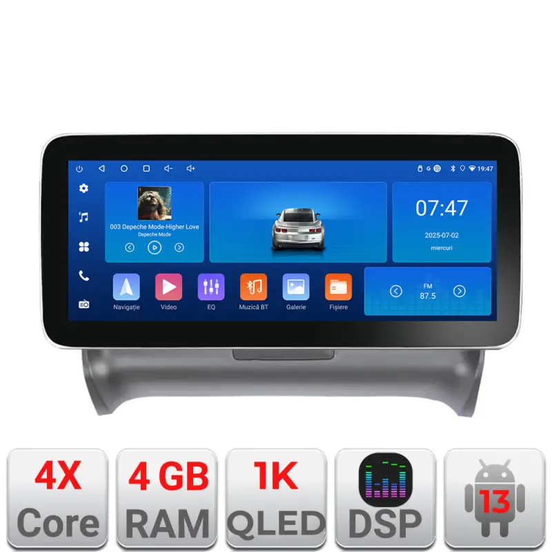 Livrare expres Navigație Audi TT 2004-2011 Edotec 12.3 inch Android 13, 4GB+64GB